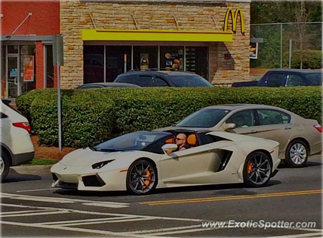 Lamborghini Aventador spotted in Charlotte, North Carolina