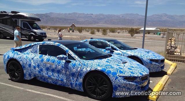 BMW I8 spotted in Death Valley, California