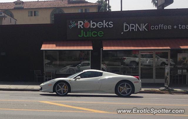Ferrari 458 Italia spotted in Hollywood, California