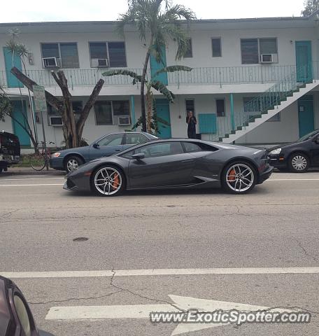 Lamborghini Huracan spotted in Miami, Florida