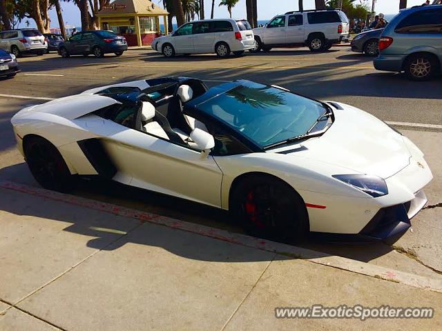 Lamborghini Aventador spotted in Santa Monica, California