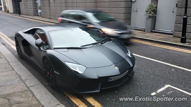 Lamborghini Aventador spotted in London, United Kingdom