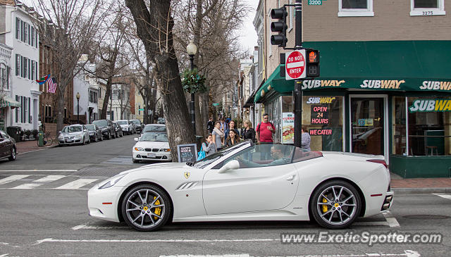 Ferrari California spotted in Washington, DC, Virginia