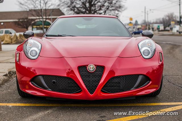 Alfa Romeo 4C spotted in Birmingham, Michigan