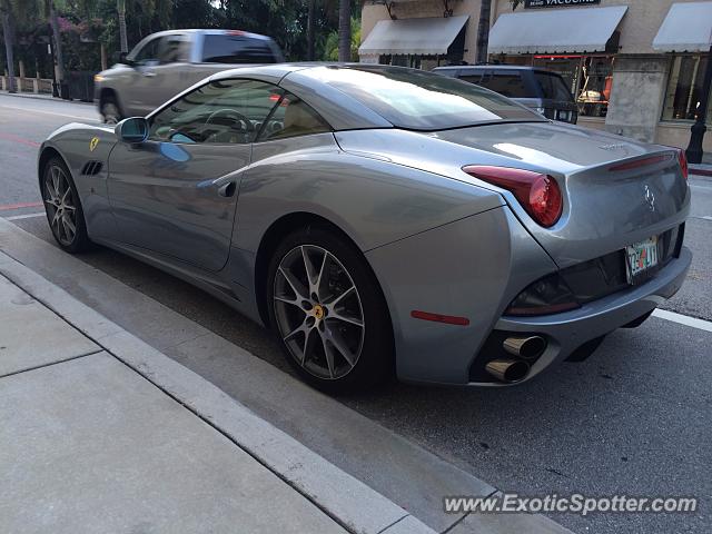 Ferrari California spotted in Palm beach, Florida