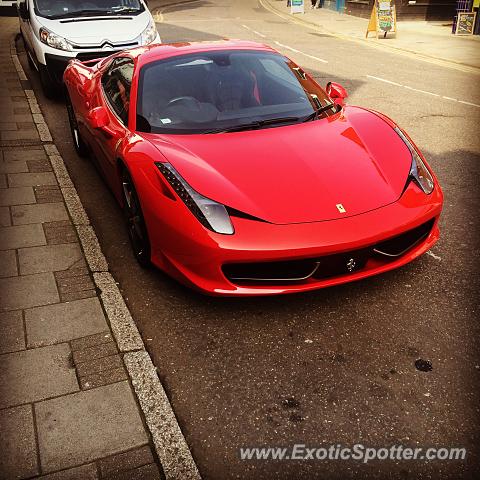Ferrari 458 Italia spotted in Ipswich, United Kingdom