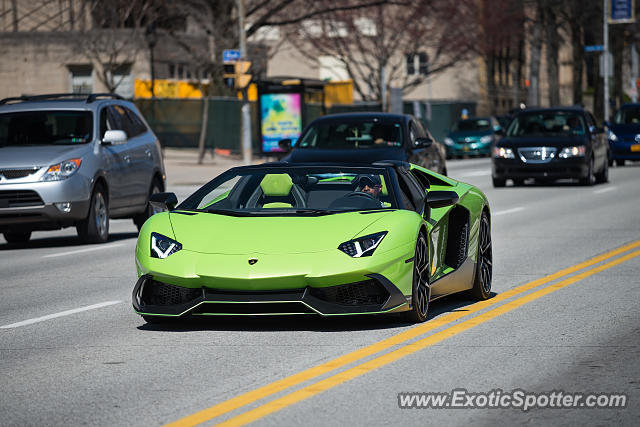Lamborghini Aventador spotted in Pittsburgh, Pennsylvania