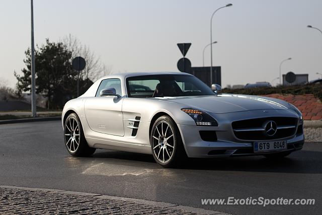 Mercedes SLS AMG spotted in Iława, Poland