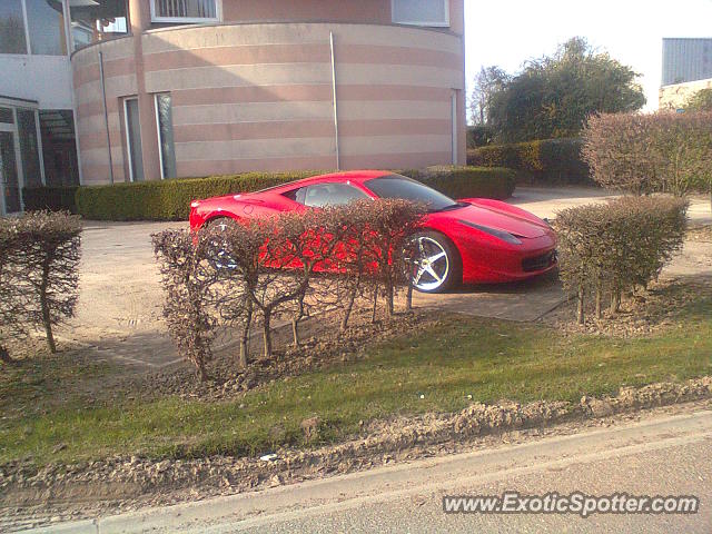 Ferrari 458 Italia spotted in Boortmeerbeek, Belgium