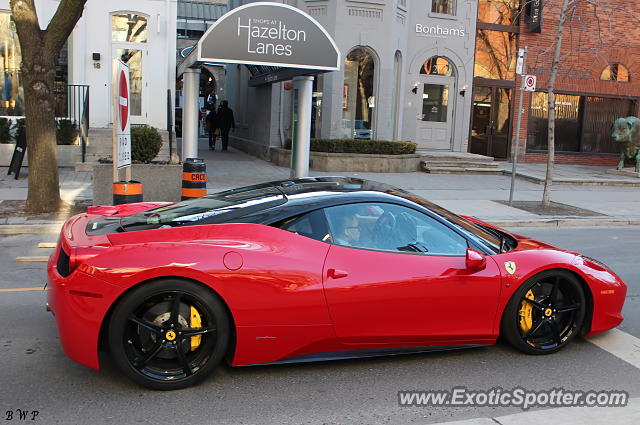 Ferrari 458 Italia spotted in Toronto, Canada