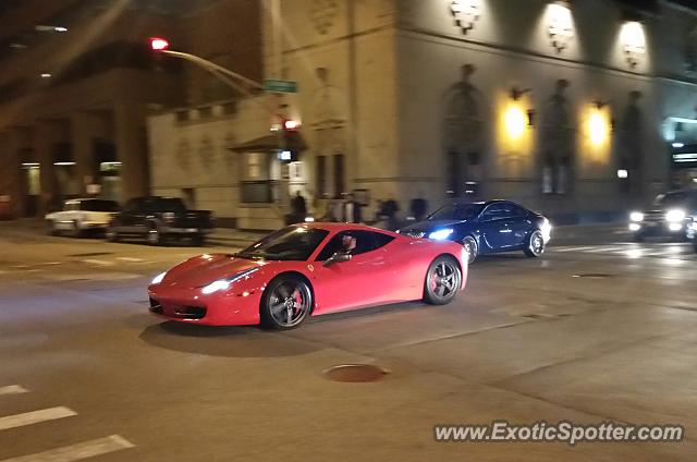 Ferrari 458 Italia spotted in Chicago, Illinois