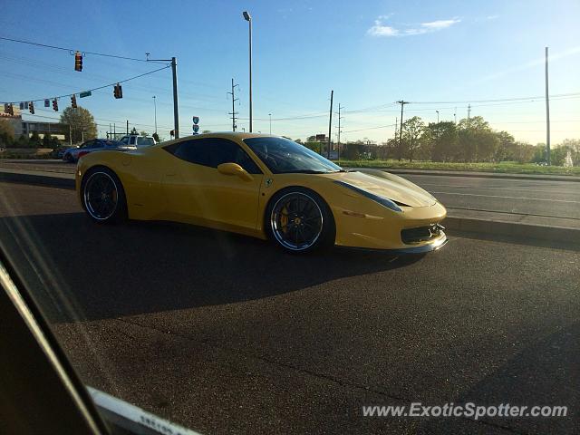 Ferrari 458 Italia spotted in Knoxville, Tennessee