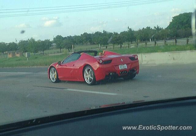 Ferrari 458 Italia spotted in Burleson, Texas