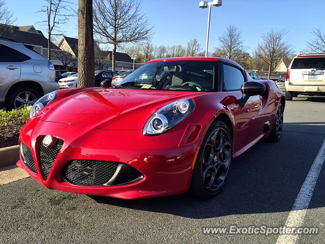 Alfa Romeo 4C spotted in Reston, Virginia