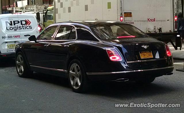 Bentley Mulsanne spotted in Manhattan, New York