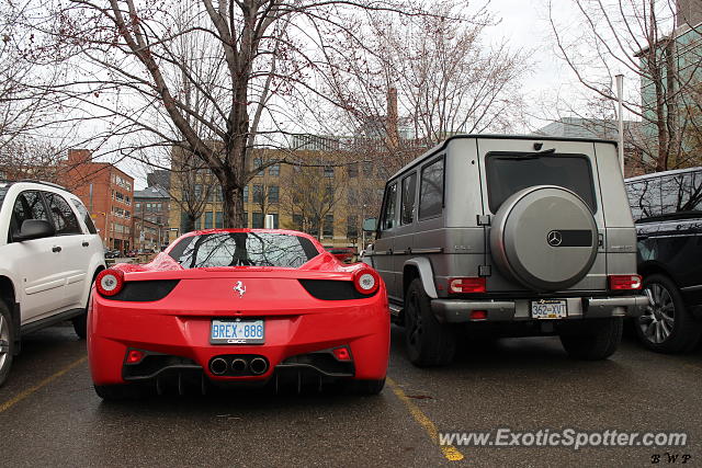 Ferrari 458 Italia spotted in Toronto, Canada