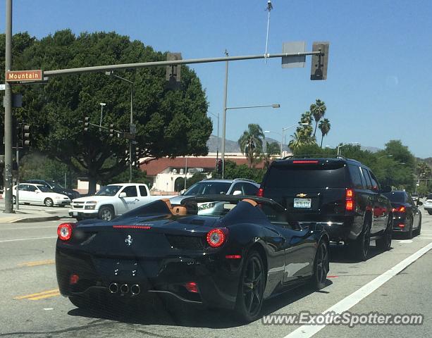 Ferrari 458 Italia spotted in Glendale, California