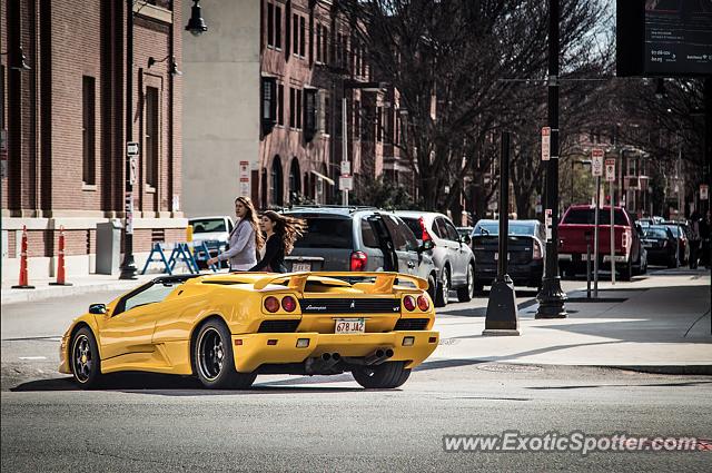 Lamborghini Diablo spotted in Boston, Massachusetts