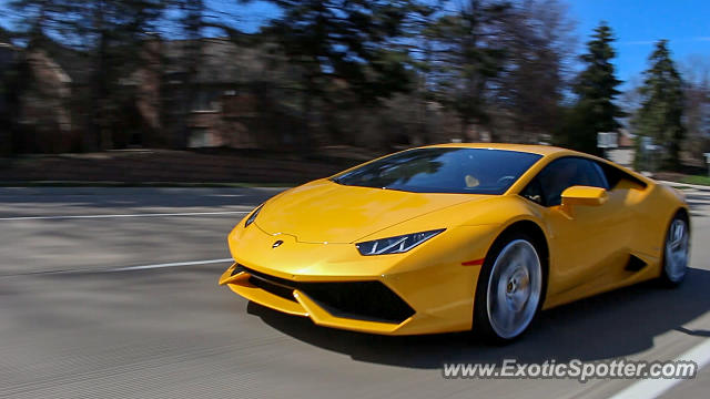 Lamborghini Huracan spotted in West Bloomfield, Michigan