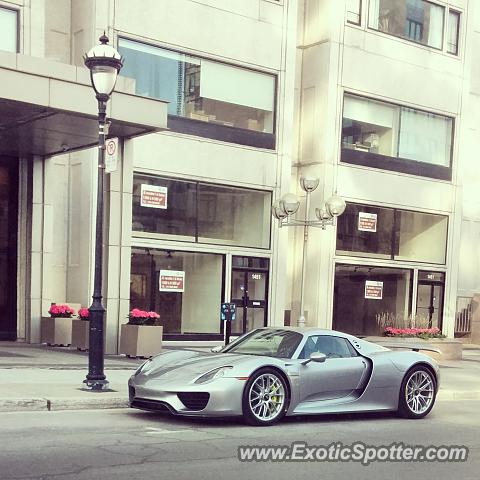 Porsche 918 Spyder spotted in Montreal, Canada