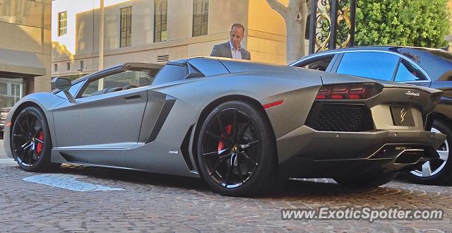 Lamborghini Aventador spotted in Beverly Hills, California