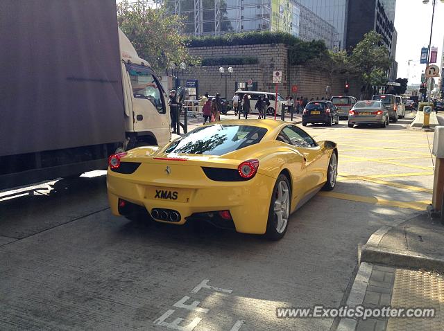 Ferrari 458 Italia spotted in Hong Kong, China