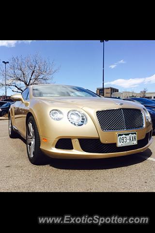 Bentley Continental spotted in Cherry creek, Colorado