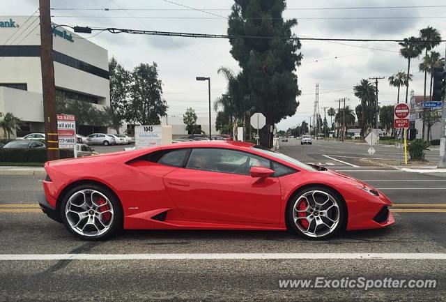 Lamborghini Huracan spotted in Orange, California
