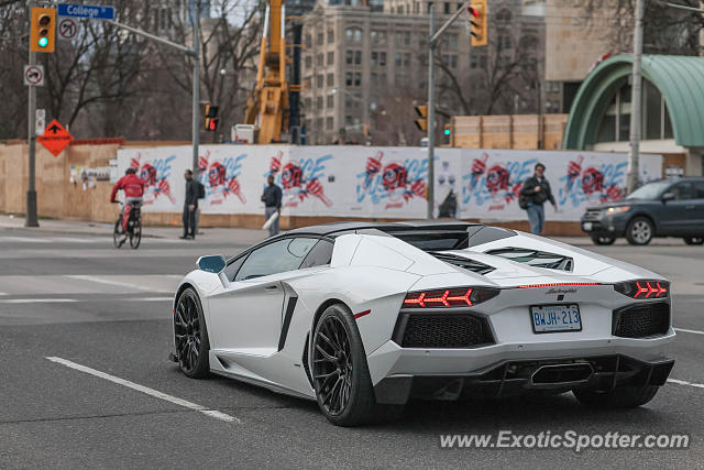 Lamborghini Aventador spotted in Toronto, Canada