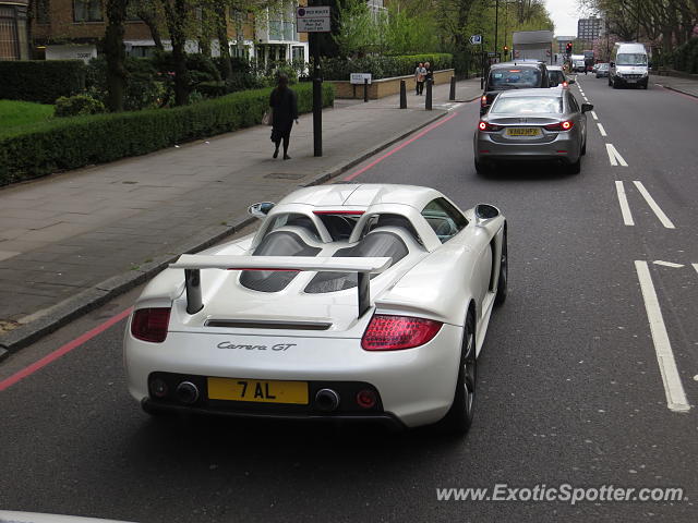 Porsche Carrera GT spotted in London, United Kingdom