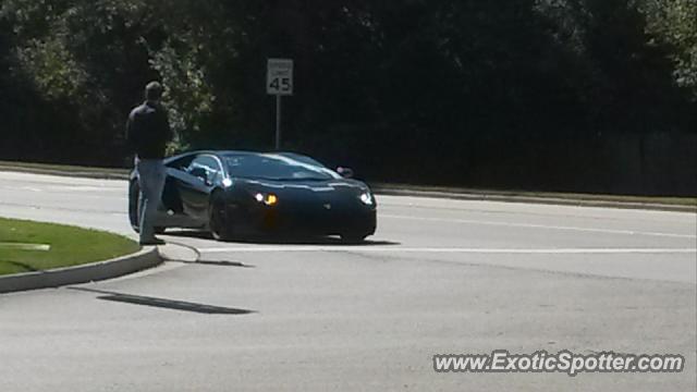 Lamborghini Aventador spotted in Lake Forest, Illinois