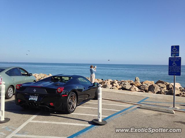 Ferrari 458 Italia spotted in Malibu, California