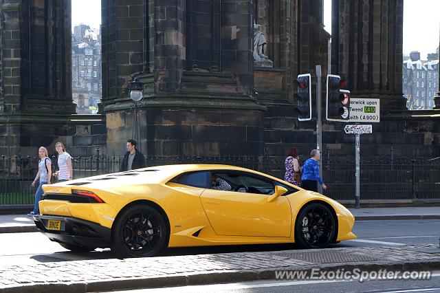 Lamborghini Huracan spotted in Edinburgh, United Kingdom
