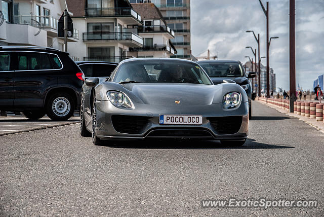 Porsche 918 Spyder spotted in Knokke-Heist, Belgium