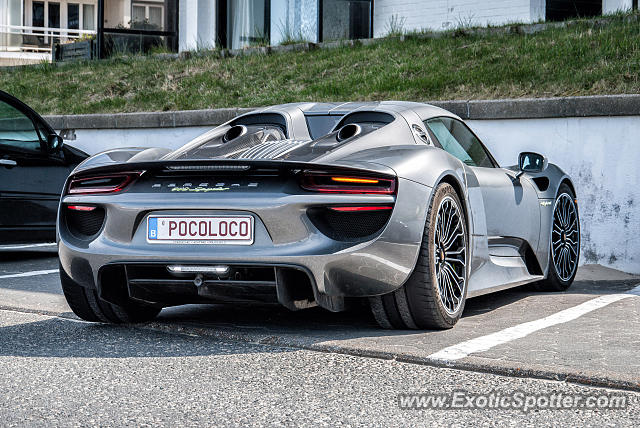 Porsche 918 Spyder spotted in Knokke-Heist, Belgium