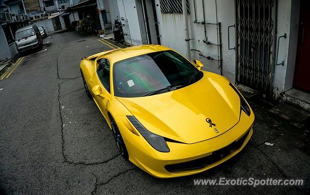 Ferrari 458 Italia spotted in Singapore, Singapore