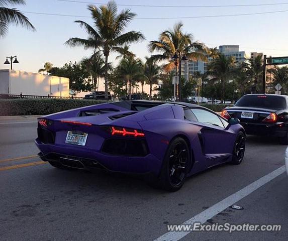 Lamborghini Aventador spotted in Ft. Lauderdale, Florida