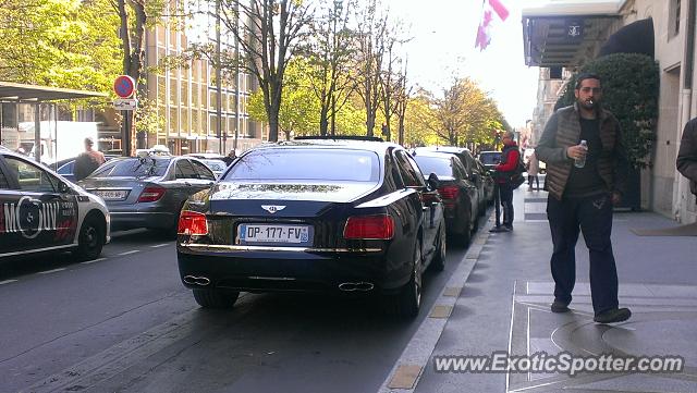 Bentley Flying Spur spotted in Paris, France
