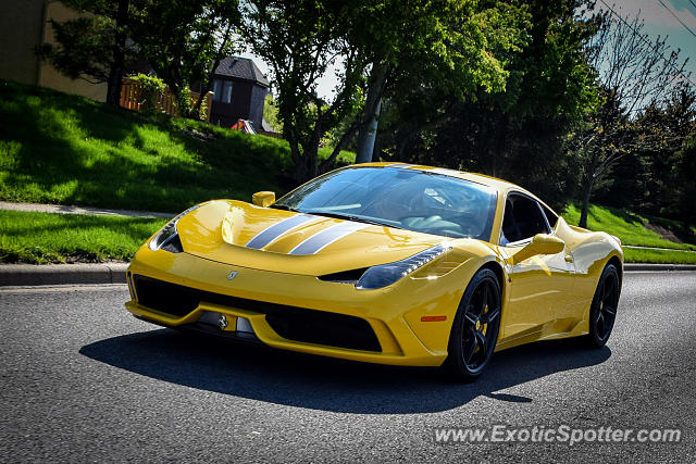 Ferrari 458 Italia spotted in Overland Park, Kansas