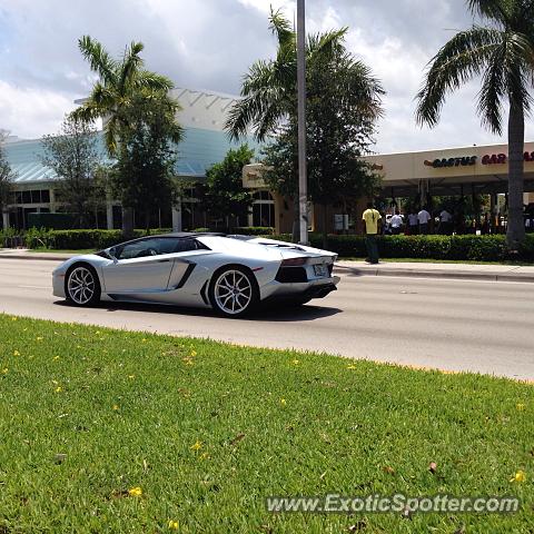 Lamborghini Aventador spotted in Fort Lauderdale, Florida