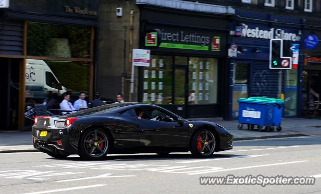 Ferrari 458 Italia spotted in Edinburgh, United Kingdom