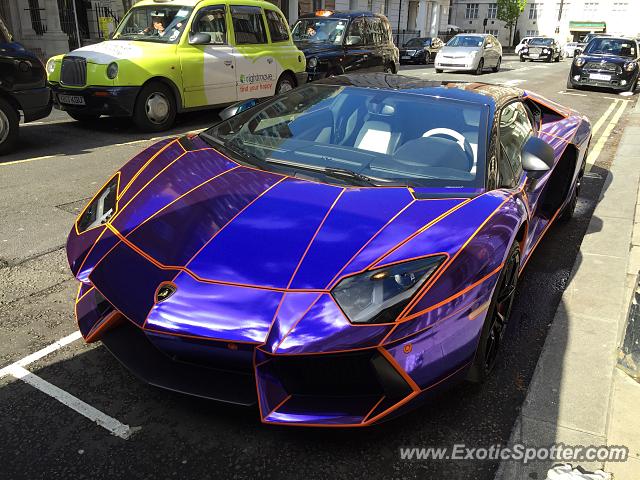 Lamborghini Aventador spotted in London, United Kingdom