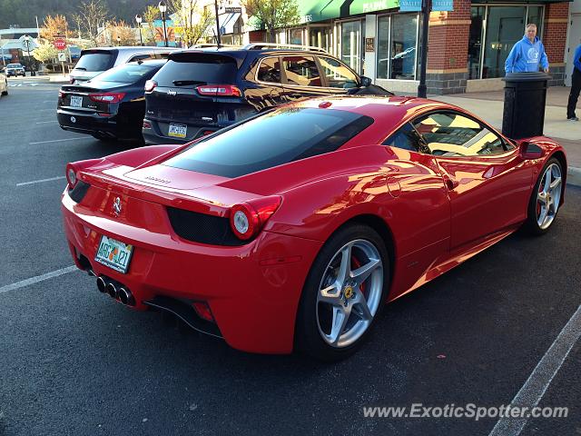 Ferrari 458 Italia spotted in Center valley, Pennsylvania