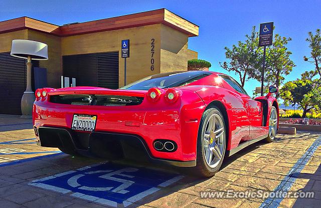 Ferrari Enzo spotted in Malibu, California