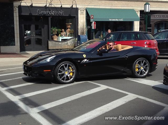 Ferrari California spotted in Birmingham, Michigan