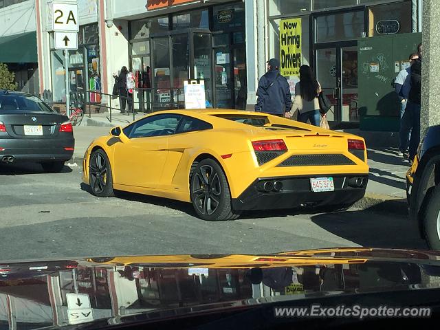 Lamborghini Gallardo spotted in Boston, Massachusetts