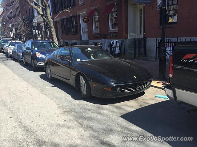 Ferrari 456 spotted in Boston, Massachusetts