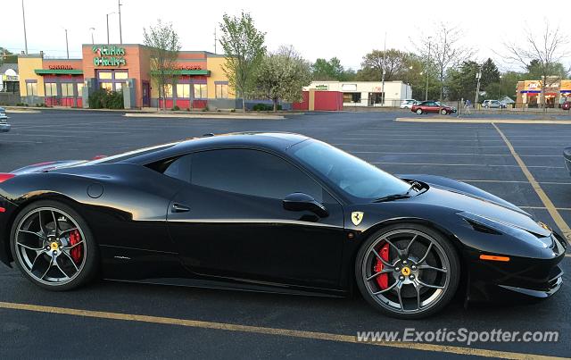 Ferrari 458 Italia spotted in Peoria, Illinois