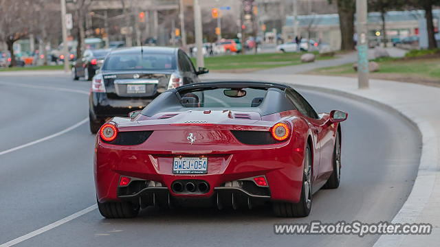 Ferrari 458 Italia spotted in Toronto, Canada