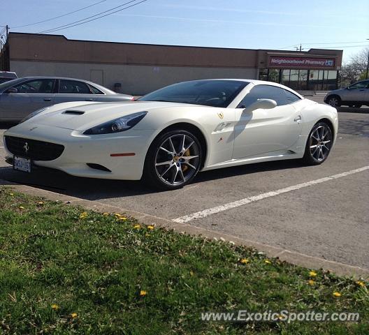 Ferrari California spotted in St.Catharines,On, Canada